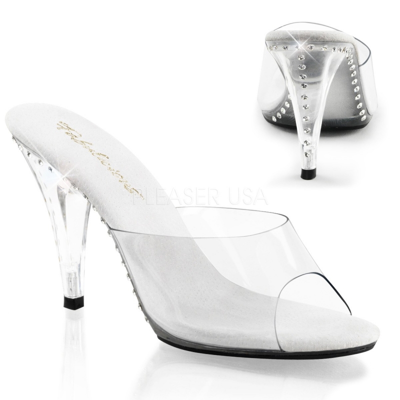 chaussure a talon transparente
