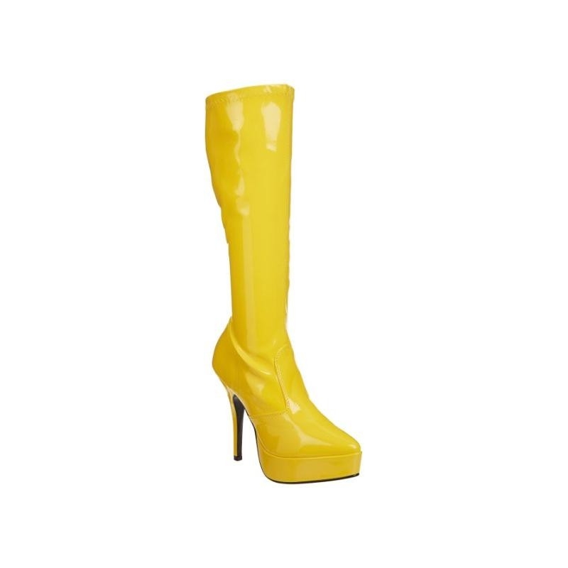 bottes jaune moutarde