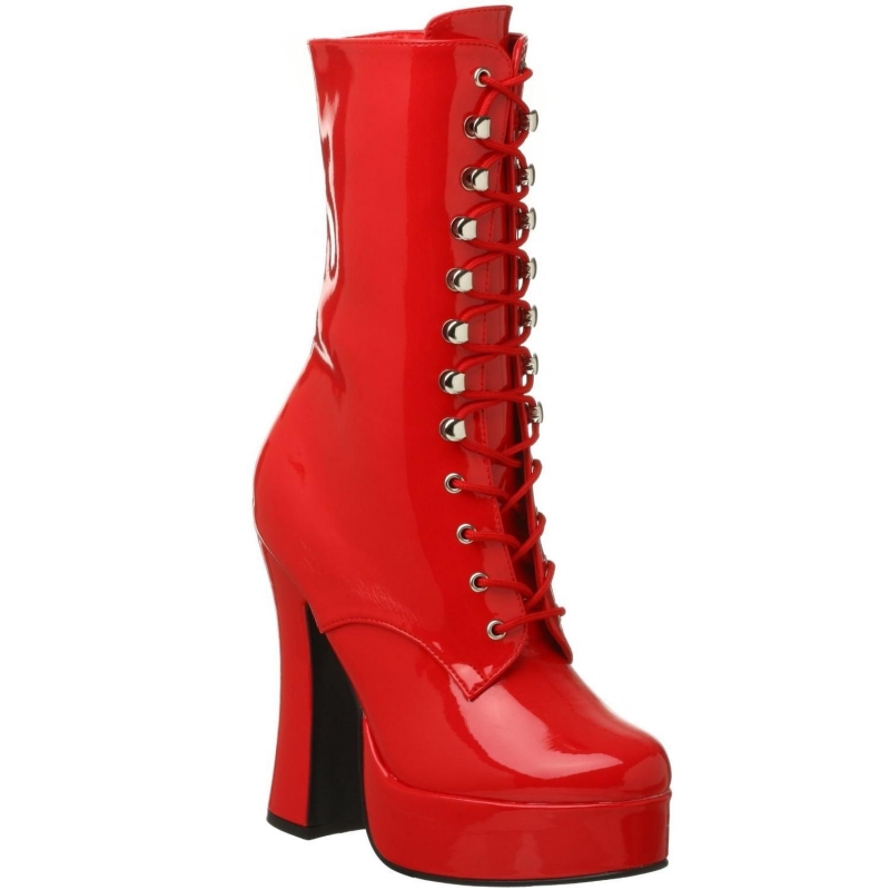 bottines talon vernies