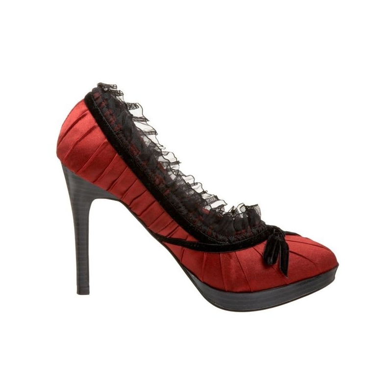 escarpin rouge ouvert
