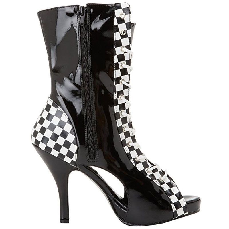 bottines noires ouvertes