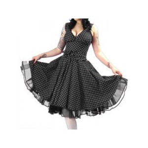 Robe polka style Pinup à petit pois