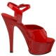 chaussure sexy rouge vernie sandale