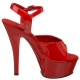 chaussure sexy rouge vernie sandale