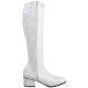 Bottes blanches style rétro pas chères