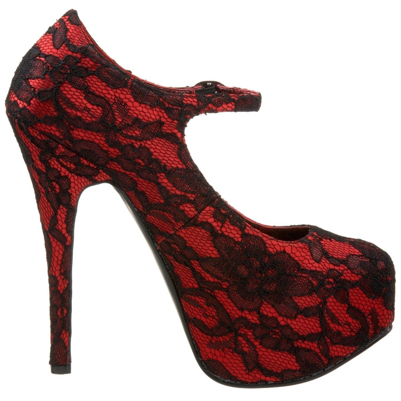 talon transparent rouge