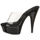 Mule noire et transparente  DELIGHT-601