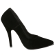 chaussure femme velours noir