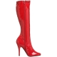 Bottes rouges vernies talon haut travestie