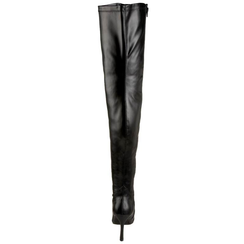 Cuissardes grandes pointures coloris noir talon fin