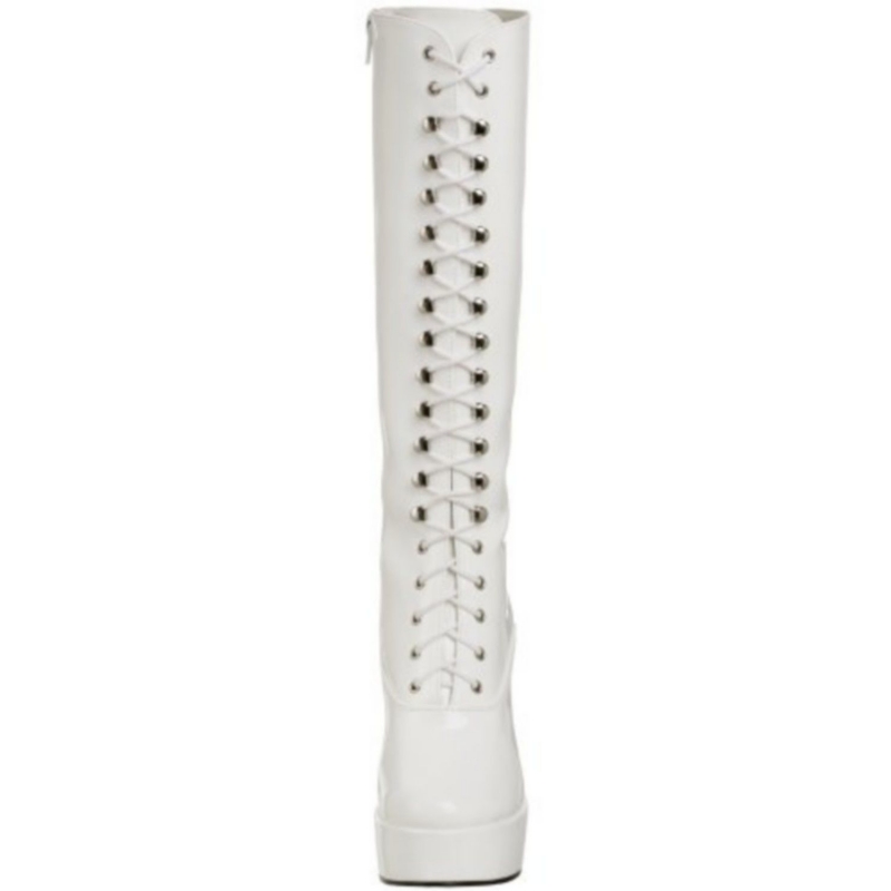 Bottes blanches vernies cheap