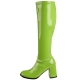 Bottes vernies coloris vert pomme petit prix