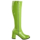 Bottes vernies coloris vert pomme pas chères