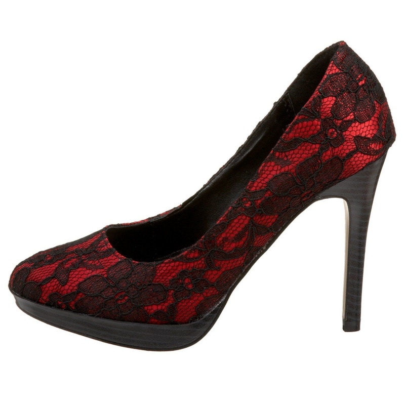 escarpin noir semelle rouge pas cher