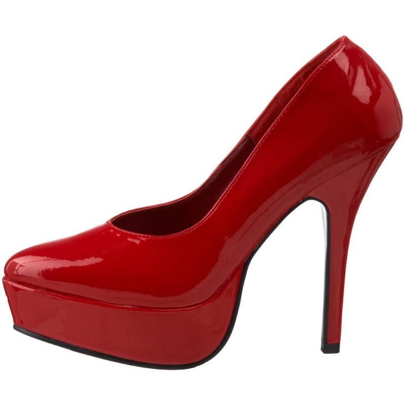 escarpin rouge plateforme