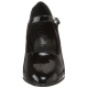 Escarpins noirs vernis homme