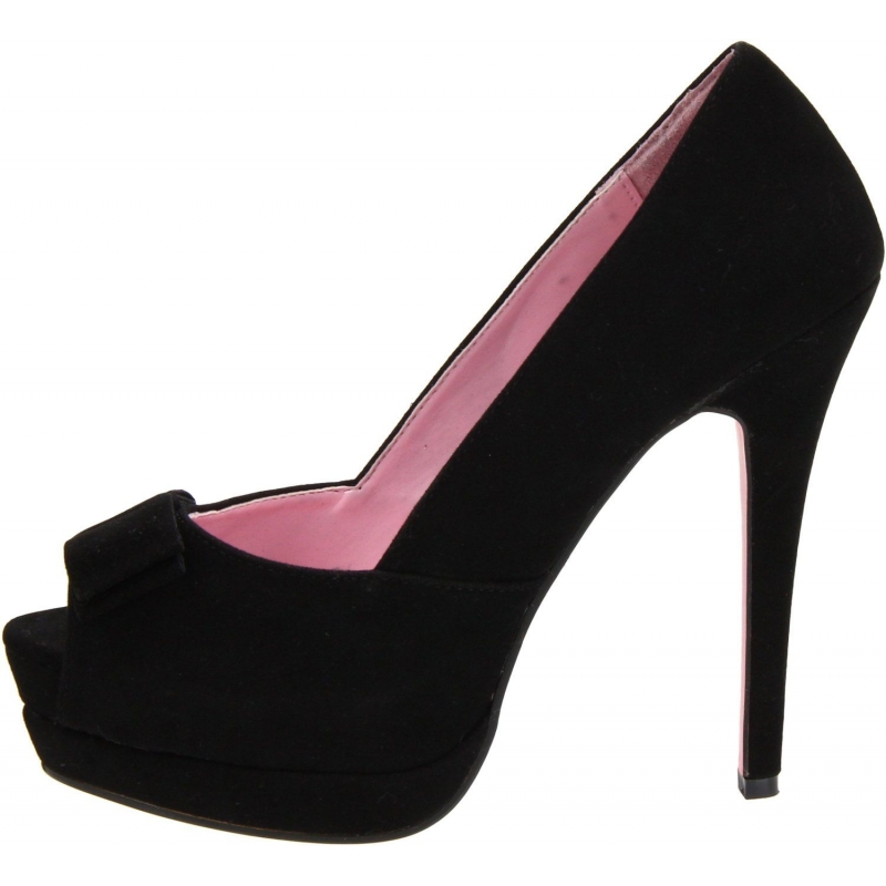 escarpin ouvert devant noir