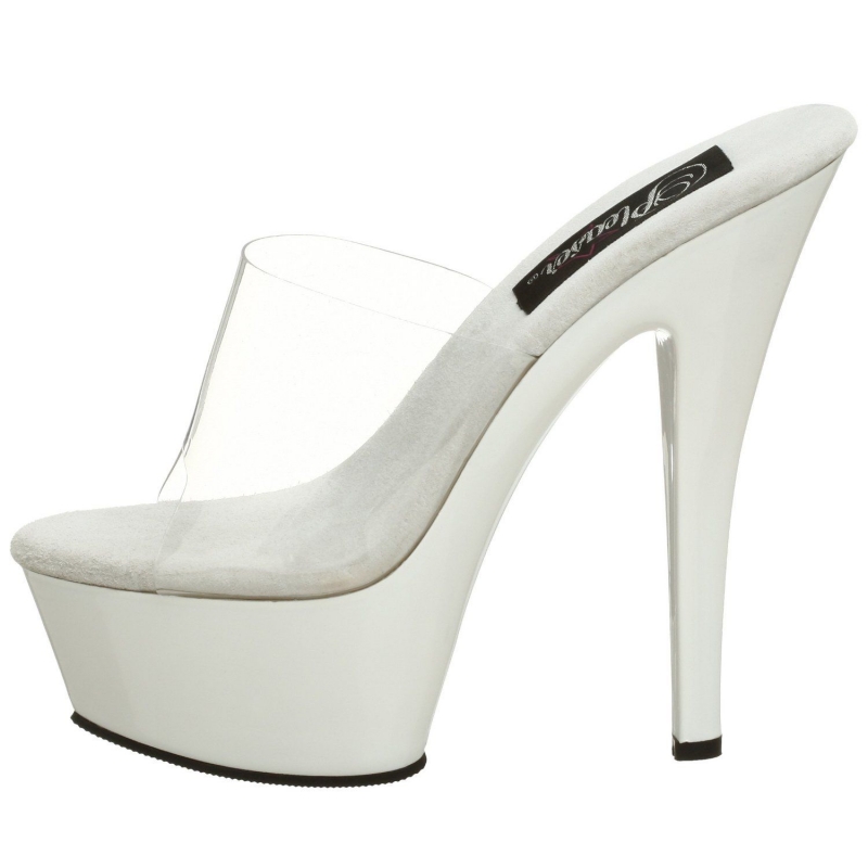 talon plateforme blanche