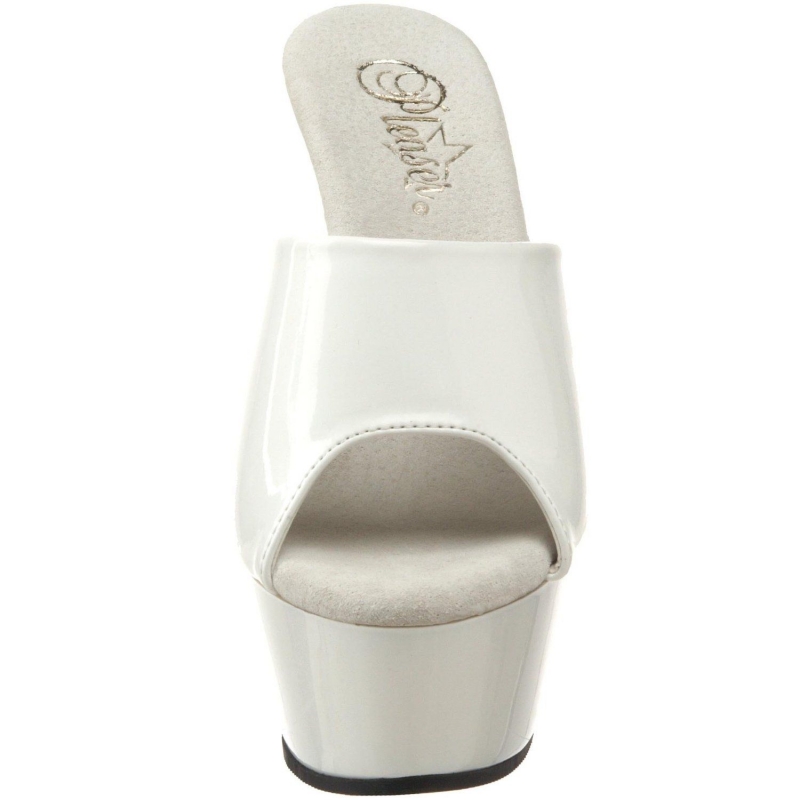 Mules compensées blanches cheap
