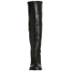 Bottes noires mollets forts meilleur prix