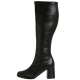 Bottes noires mollets forts petit prix