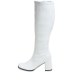 Bottes blanches mollets larges petit prix