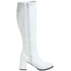 Bottes blanches mollets larges grande taille