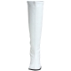 Bottes blanches vernies gros mollets bon prix