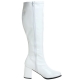 Bottes blanches vernies mollets forts grandes tailles