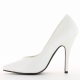 chaussure vernie blanche escarpin