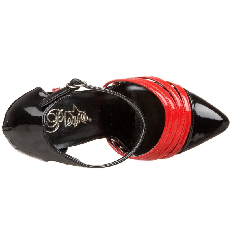 Escarpins rouge et noir clearance