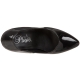 Escarpins vernis noirs talon homme