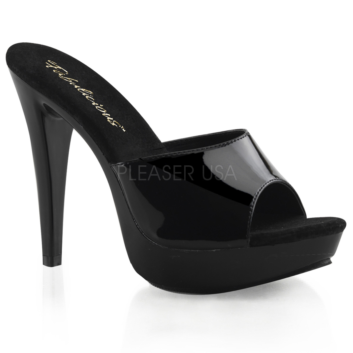 Sabots noirs vernis - Pointure : 35 - Fabulicious - Modalova