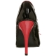 Escarpins Peep Toe noirs et rouges vernis