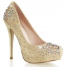 Escarpin sstrass dorés