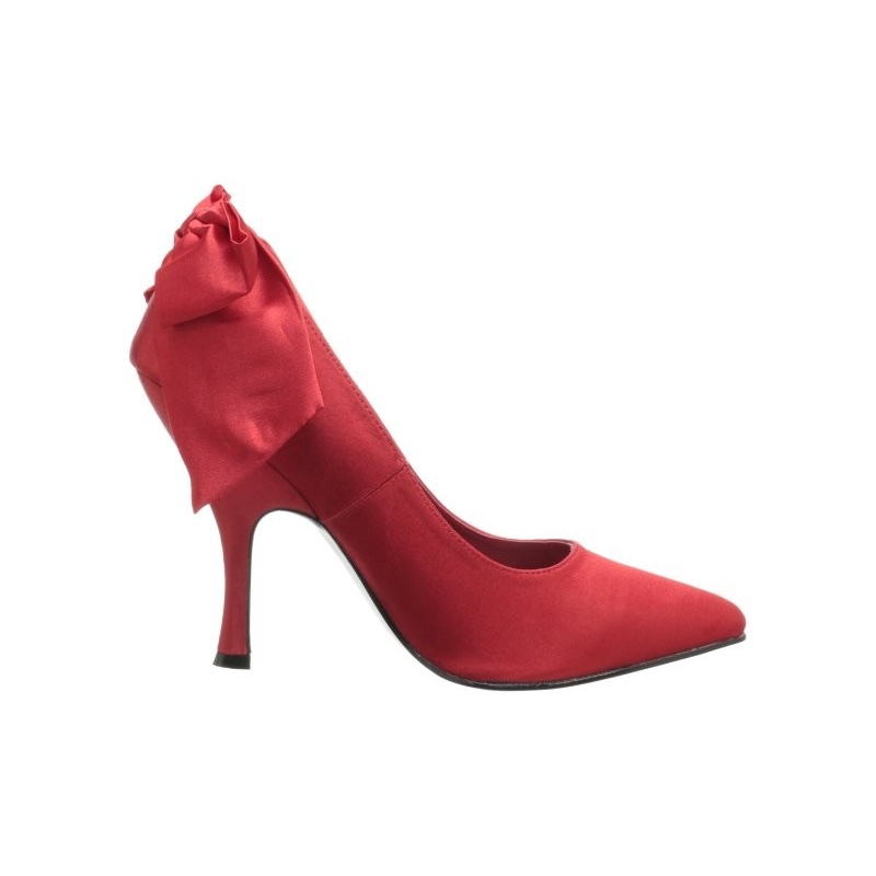 escarpins rouge en daim