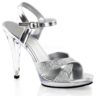 Escarpins paillettes argentées discount