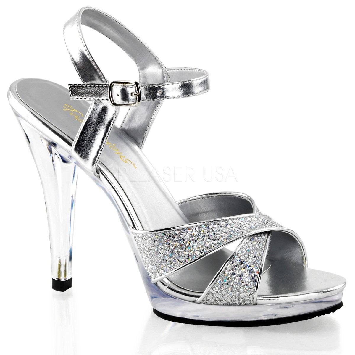 Chaussure ouverte sales argenté