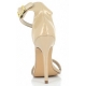 Nu-pieds coloris caramel travestis