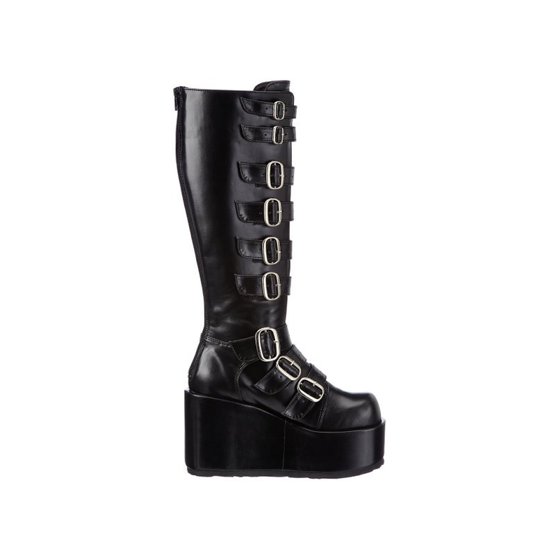 bottes compensées noires
