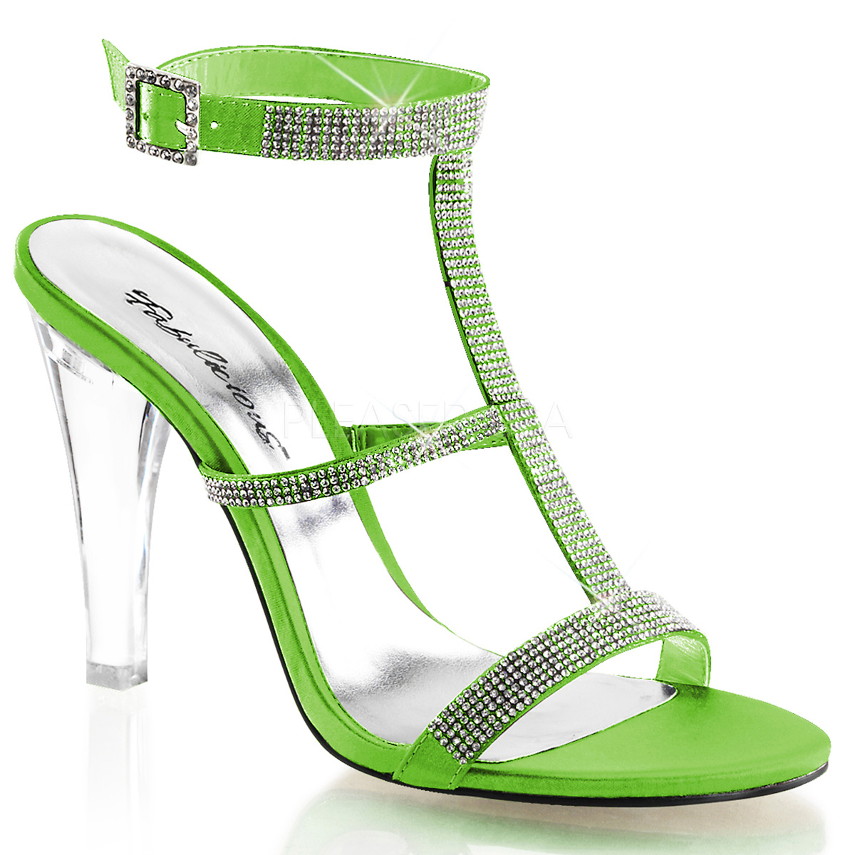 chaussure talon verte
