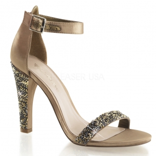 Sandales strass bronze