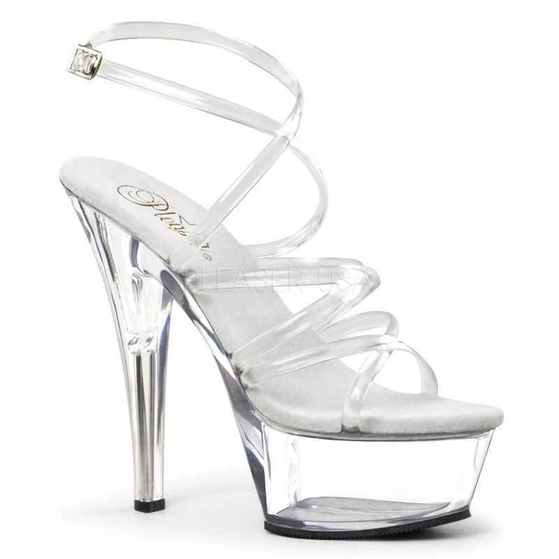 Sandales transparentes on sale