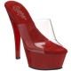 Mule gogo danseuse rouge et transparente