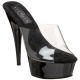 Mule noire et transparente