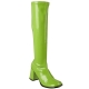 Bottes vernies coloris vert pomme grande pointure