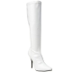 Bottes blanches vernies talon haut travestis