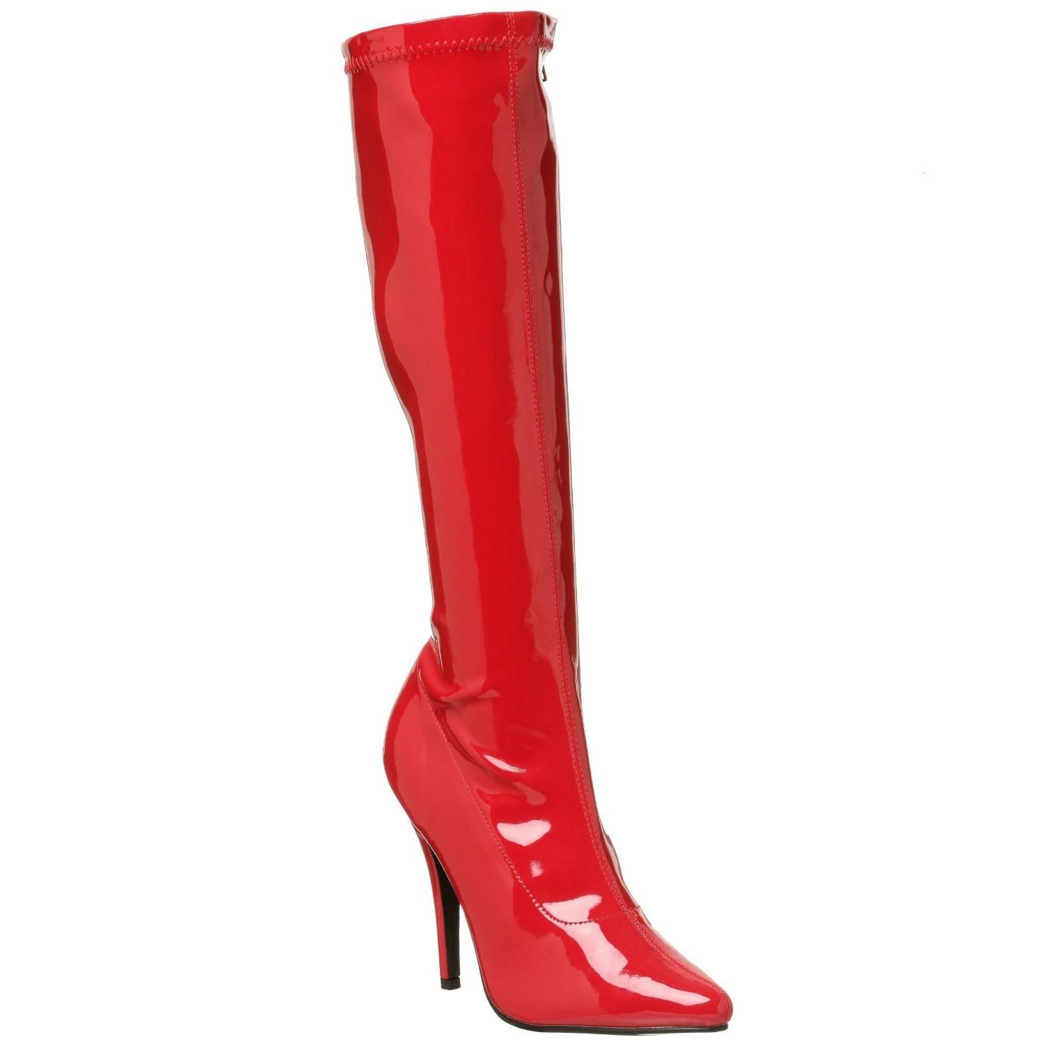 bottines a talon rouge vernis