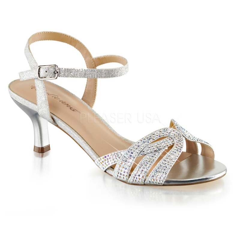 chaussure talon argenté