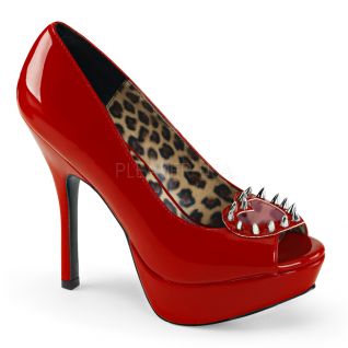 Escarpin ouvert  rouge vernis PIXIE-17